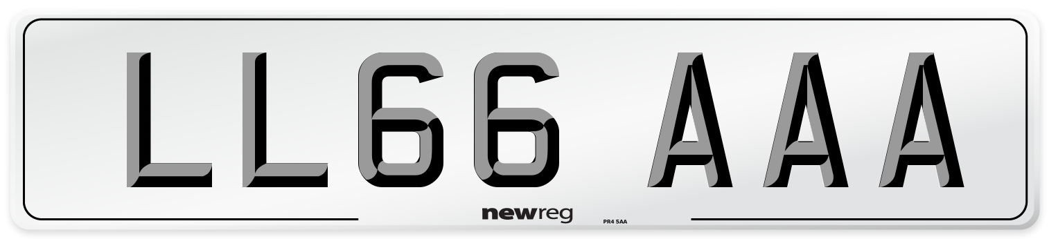 LL66 AAA Number Plate from New Reg